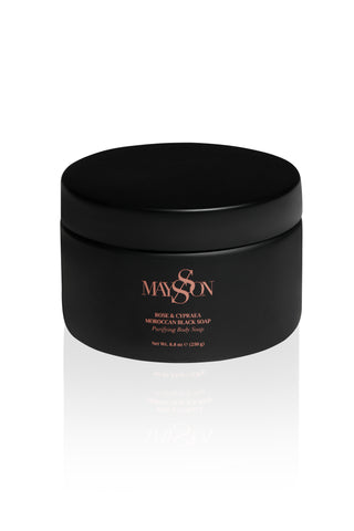 ROSE & CYPRAEA MOROCCAN BLACK SOAP
