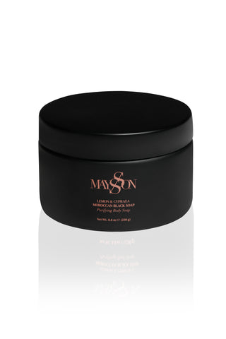 LEMON & CYPRAEA MOROCCAN BLACK SOAP